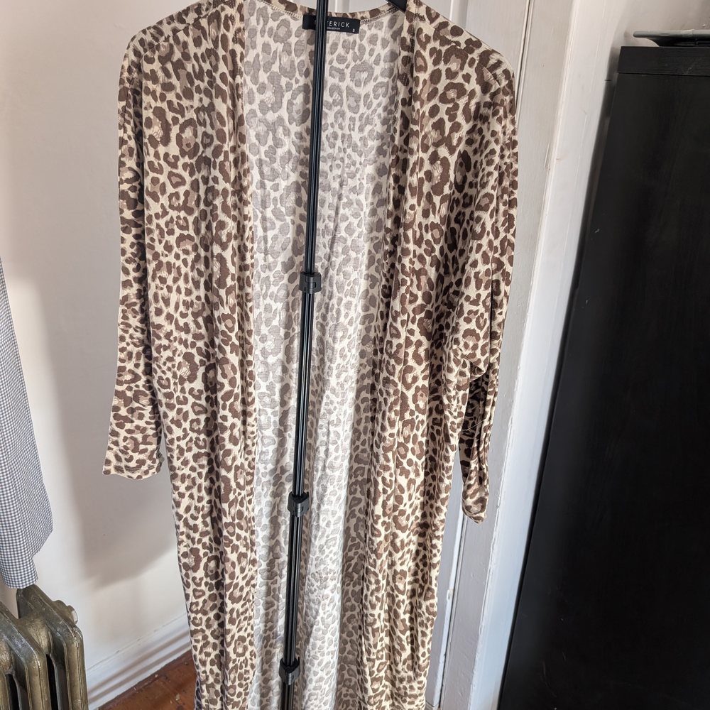 Leopard Print Women's Cardigan